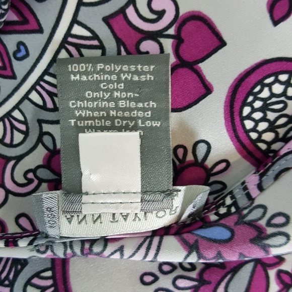 Ann Taylor Floral Paisley Drape Neck Top - Picture 6 of 6